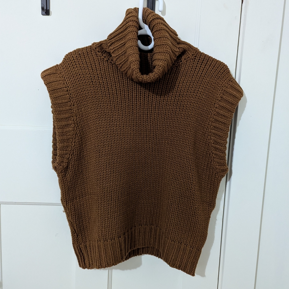 Cozy Brown Turtleneck Sweater